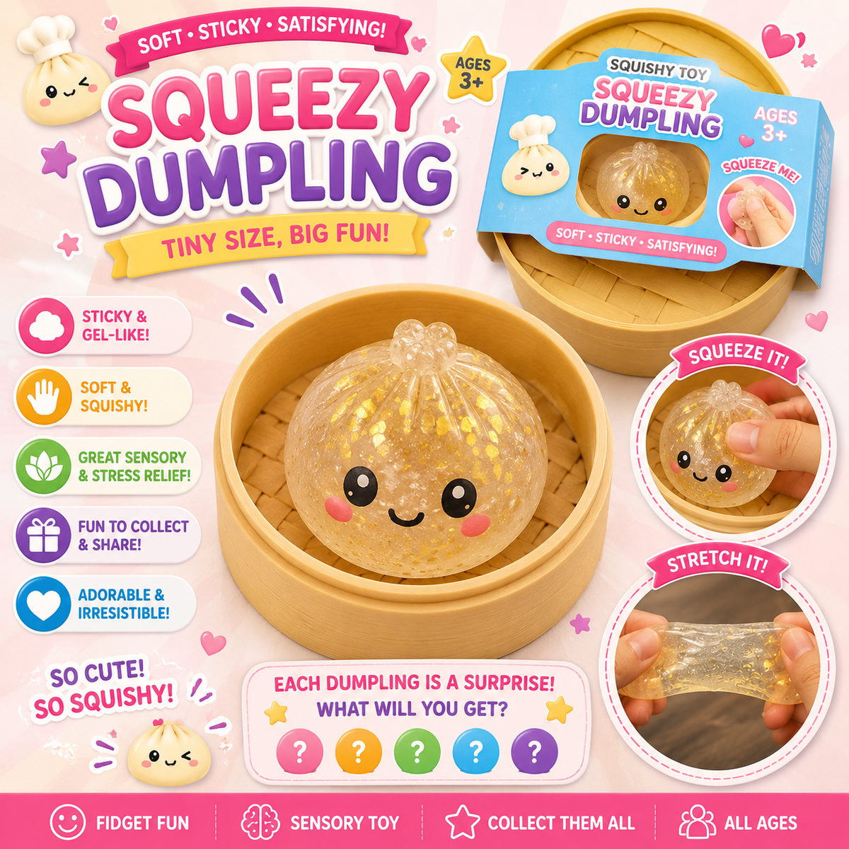 Variety of squishies
