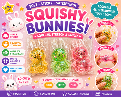 Variety of squishies