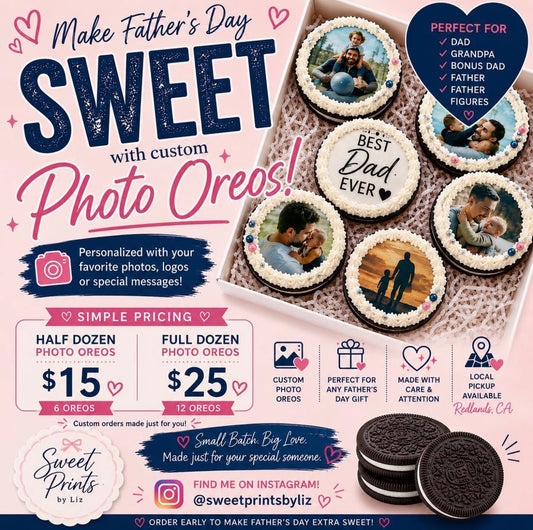 Father’s Day Custom Photo Oreos – Personalized Edible Image Oreos