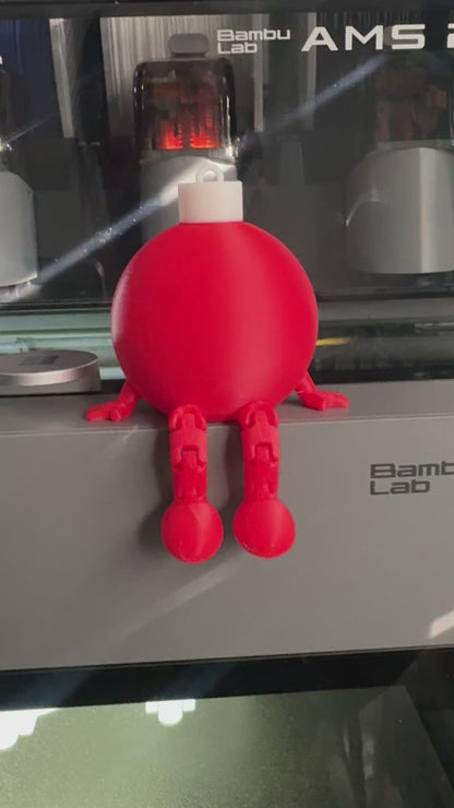 Sitting Ornament Buddy • Christmas Shelf Sitter • 3D Printed Holiday Decor