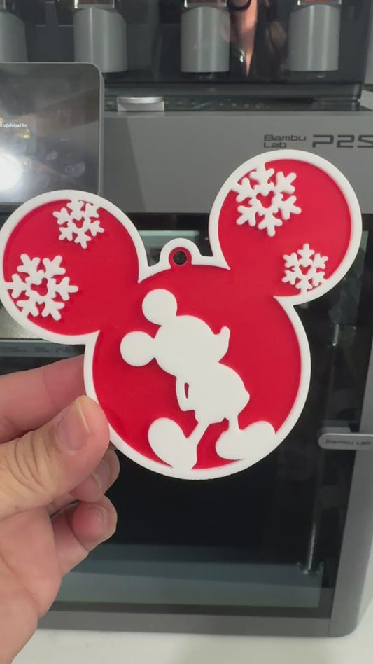 ❄️ Mickey Snowflake Holiday Ornament